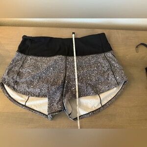 Women's Black and Gray Shorts